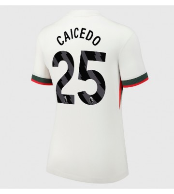 Chelsea Moises Caicedo #25 Replika Bortatröja Damer 2025-26 Kortärmad